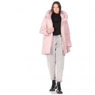 Пальто   зимнее, средней длины, размер 38(44RU), розовый Avi