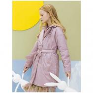 Пальто , демисезонное, размер 164, розовый Noble People
