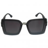 Солнцезащитные очки , квадратные, оправа: пластик, складные, с защитой от УФ, для женщин, серый BentaL