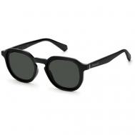 Солнцезащитные очки , круглые, с защитой от УФ, поляризационные, черный Polaroid