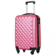 Умный чемодан  4133, 45 л, размер S, розовый L'Case
