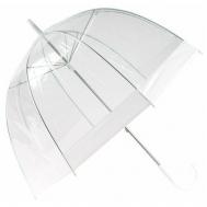 Зонт-трость , полуавтомат, купол 83.5 см., 8 спиц, система «антиветер», прозрачный, чехол в комплекте, мультиколор ANGEL