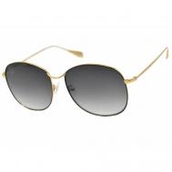 Солнцезащитные очки , круглые, оправа: металл, с защитой от УФ, градиентные, для женщин, золотой Baldinini