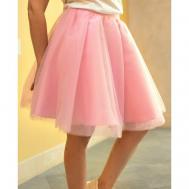Юбка, размер 46, розовый P.M.Fashion