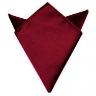 Нагрудный платок , однотонный, для мужчин, красный, бордовый 2BEMAN