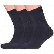 Мужские носки , 3 пары, размер 25 (40-41), серый RuSocks