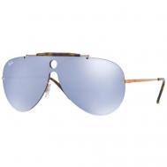 Солнцезащитные очки , авиаторы, оправа: металл, ударопрочные, с защитой от УФ, зеркальные, серебряный Ray-Ban