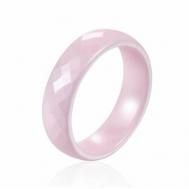 Кольцо, керамика, размер 16, розовый NaPeLa