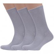 Мужские носки , 3 пары, размер 31, серый Dr. Feet