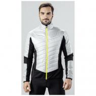 Куртка  M Hybridjacket PL60, силуэт прилегающий, светоотражающие элементы, карманы, без капюшона, ветрозащитная, размер 48, серый Loffler