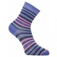 Носки , размер 23-25, голубой, фиолетовый Happy Frensis