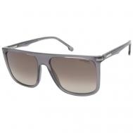 Солнцезащитные очки , квадратные, оправа: пластик, градиентные, для мужчин, серый Carrera
