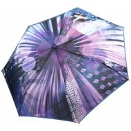 Зонт , автомат, 3 сложения, купол 92 см., 7 спиц, система «антиветер», для женщин, фиолетовый Fabretti