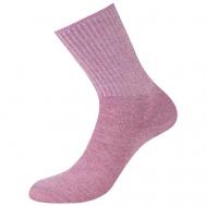 Женские носки  средние, размер 39-41 (25-27), розовый MINIMI