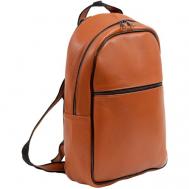Рюкзак , натуральная кожа, внутренний карман, оранжевый Unvers leather Istanbul
