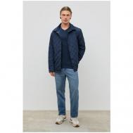 куртка-рубашка , демисезон/лето, силуэт прямой, карманы, водонепроницаемая, стеганая, утепленная, размер 50, синий Baon