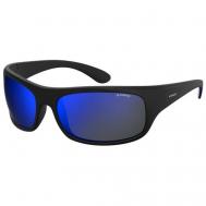 Солнцезащитные очки , прямоугольные, спортивные, поляризационные, голубой Polaroid