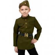 Гимнастерка военная для костюма солдата для мальчика детская Мой Карнавал