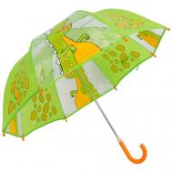 Зонт-трость , зеленый, оранжевый Mary Poppins