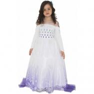 Карнавальный костюм детский Элиза (пышное, белое платье) р.146-76 22-82 для девочки, на утренник, на хэллоуин, на новый год, костюм эльзы, костюм платье эльзы Batik