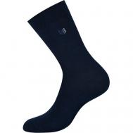 Мужские носки , 5 пар, 5 уп., высокие, размер 42-44, синий OMSA