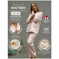Пижама , размер XL, белый, розовый Nuage.moscow