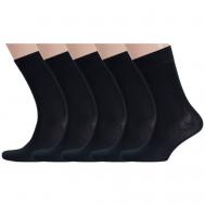 Мужские носки , 5 пар, размер 29 (44-45), черный RuSocks