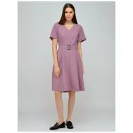 Платье , повседневное, классическое, прилегающее, миди, размер 46, фиолетовый VISERDI