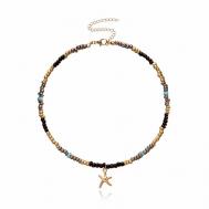 Цветное женское ожерелье из бусин с морской звездой Hi Girl