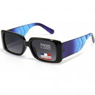 Солнцезащитные очки , квадратные, градиентные, с защитой от УФ, поляризационные, для женщин, синий Cala Rossa