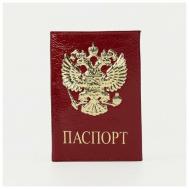 Обложка для паспорта , натуральная кожа, белый NONAME