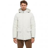 куртка  Spherica, демисезон/зима, карманы, капюшон, ветрозащитная, воздухопроницаемая, водонепроницаемая, размер 58, бежевый Geox