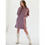 Платье , размер 46, фиолетовый Текстильный край