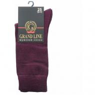 Носки , размер 25, бордовый Grand Line