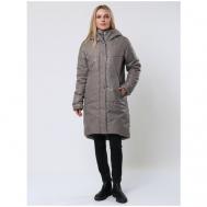куртка   зимняя, средней длины, подкладка, размер 34(44RU), бежевый Maritta