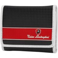 Кошелек  TL30.554-01, натуральная кожа, фактура тиснение, на кнопках, черный Tonino Lamborghini