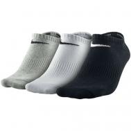 Носки , 3 пары, размер S, черный, серый Nike