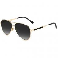 Солнцезащитные очки , авиаторы, оправа: металл, для женщин, золотой Jimmy Choo