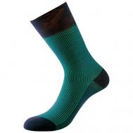 Мужские носки , 1 пара, классические, размер 45-47, зеленый, черный PHILIPPE MATIGNON