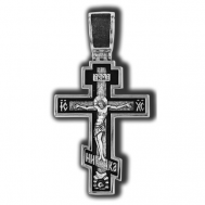 Серебряная подвеска-крест Распятие Христово 18337 Елизавета