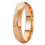 Кольцо обручальное , красное золото, 585 проба, размер 20.5 Юверос