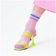 Женские носки , размер 39-41, розовый Hysteria