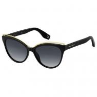 Солнцезащитные очки , бабочка, оправа: пластик, с защитой от УФ, поляризационные, для женщин, черный Marc Jacobs