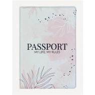 Обложка для паспорта , белый, розовый Wonder Me GIFT
