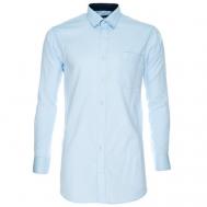 Рубашка , размер 58/XXL/170-178/45 ворот, голубой Imperator