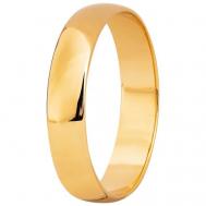 Кольцо обручальное , красное золото, 585 проба, размер 15 Юверос