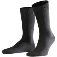 Носки  унисекс , 1 пара, классические, размер 39/42, черный, серый Falke
