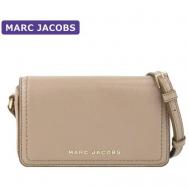 Сумка  кросс-боди  повседневная, натуральная кожа, бежевый Marc Jacobs
