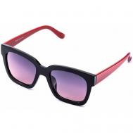 Солнцезащитные очки , квадратные, оправа: пластик, с защитой от УФ, для женщин, красный Alberto Casiano