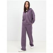 Костюм , свитшот и брюки, свободный силуэт, размер S, фиолетовый B.S.Q